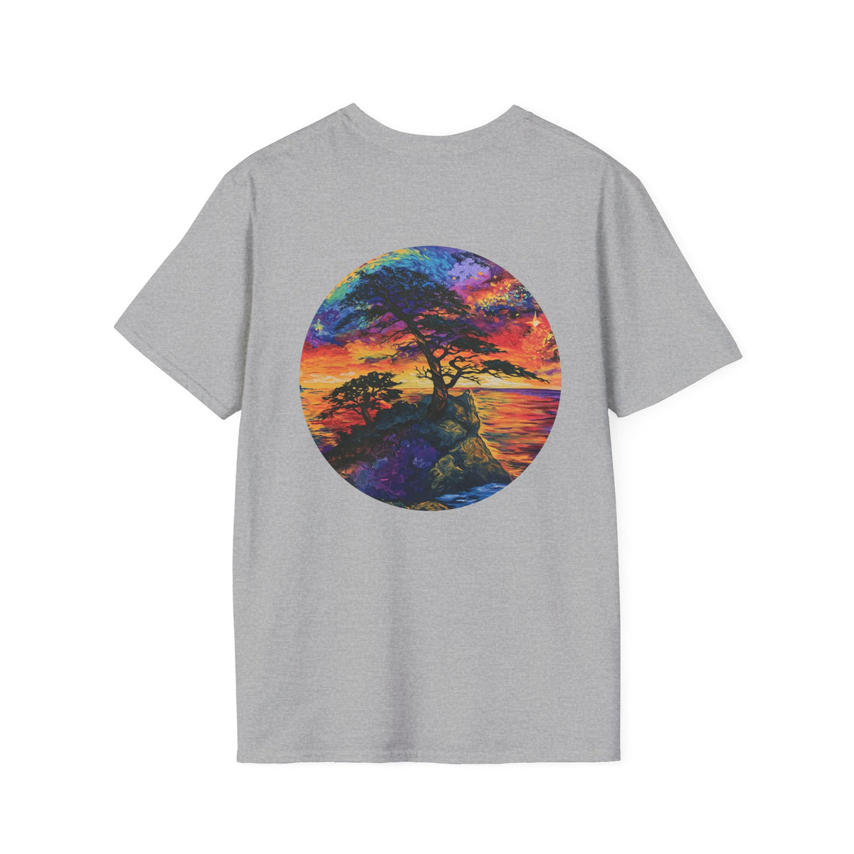 Lonely Cypress Rainbow Skies — Full Circle